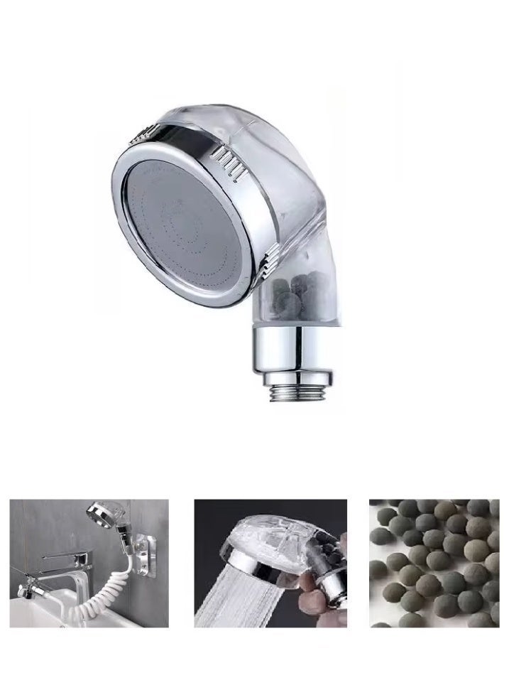 Shower Head Set - 2-in-1 Outdoor Bathroom and Kitchen Shower System with Filter and Extendable Hose - Image 2